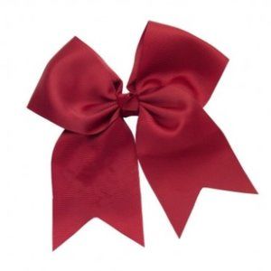 Crimson Hair Cheer Bow
